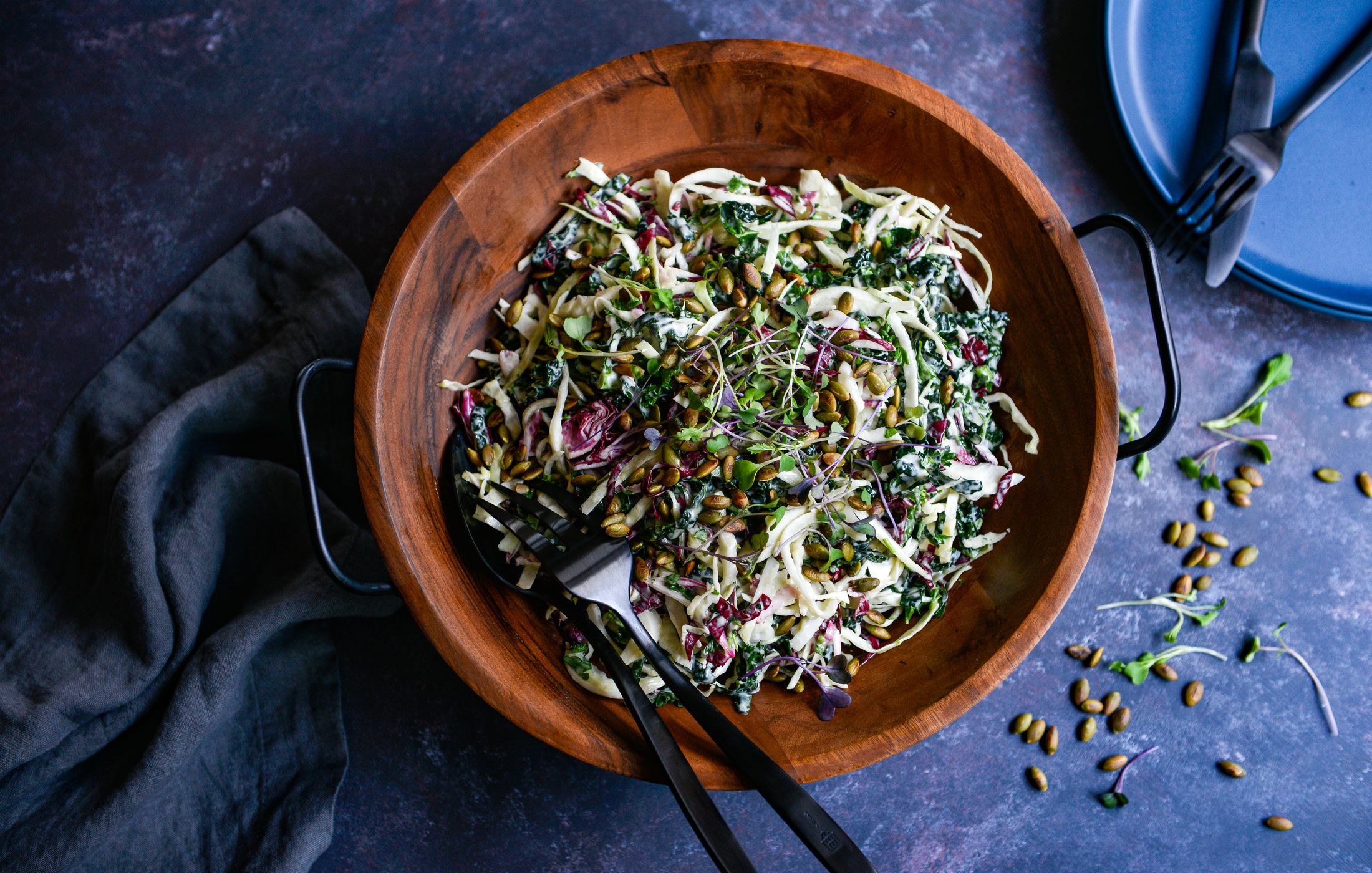 Radicchio and Kale Slaw-1